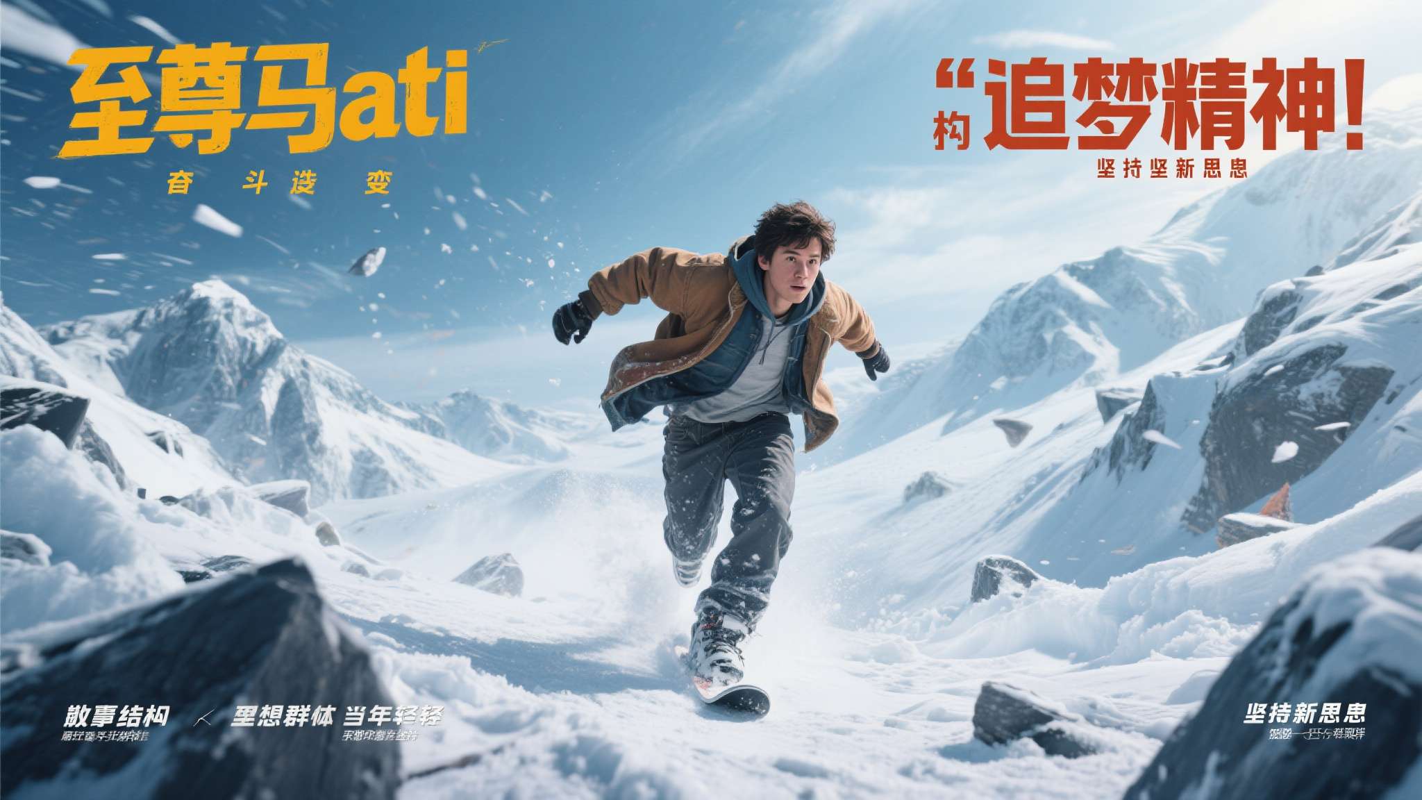 《至尊马蒂》的核心是对“追梦精神”的深刻诠释。影片讲述主人公马蒂在雪崩般的人生困